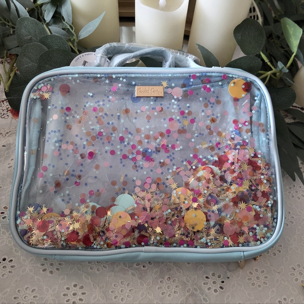 Packed Party Blue Cosmetic Bag